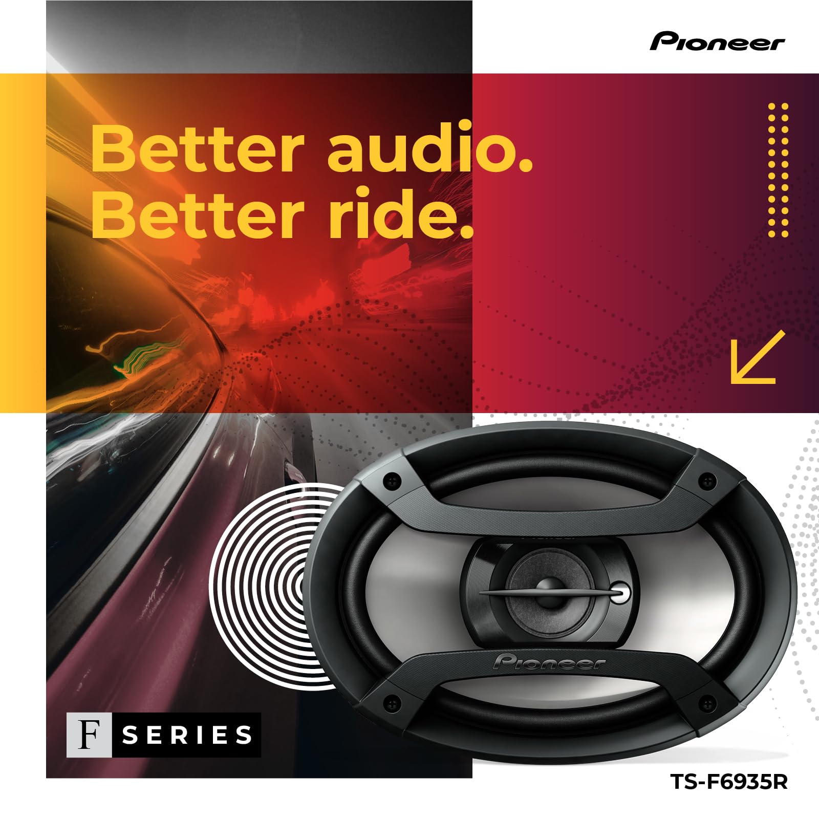 【専用sss様】PIONEER Amazon.com: PIONEER TS-F6935R 3-Way Coaxial Car Audio Speakers - 6